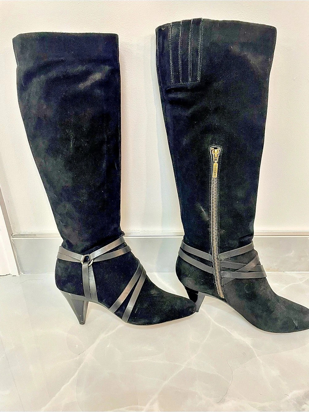 DKNY Women's Black Heeled Boots